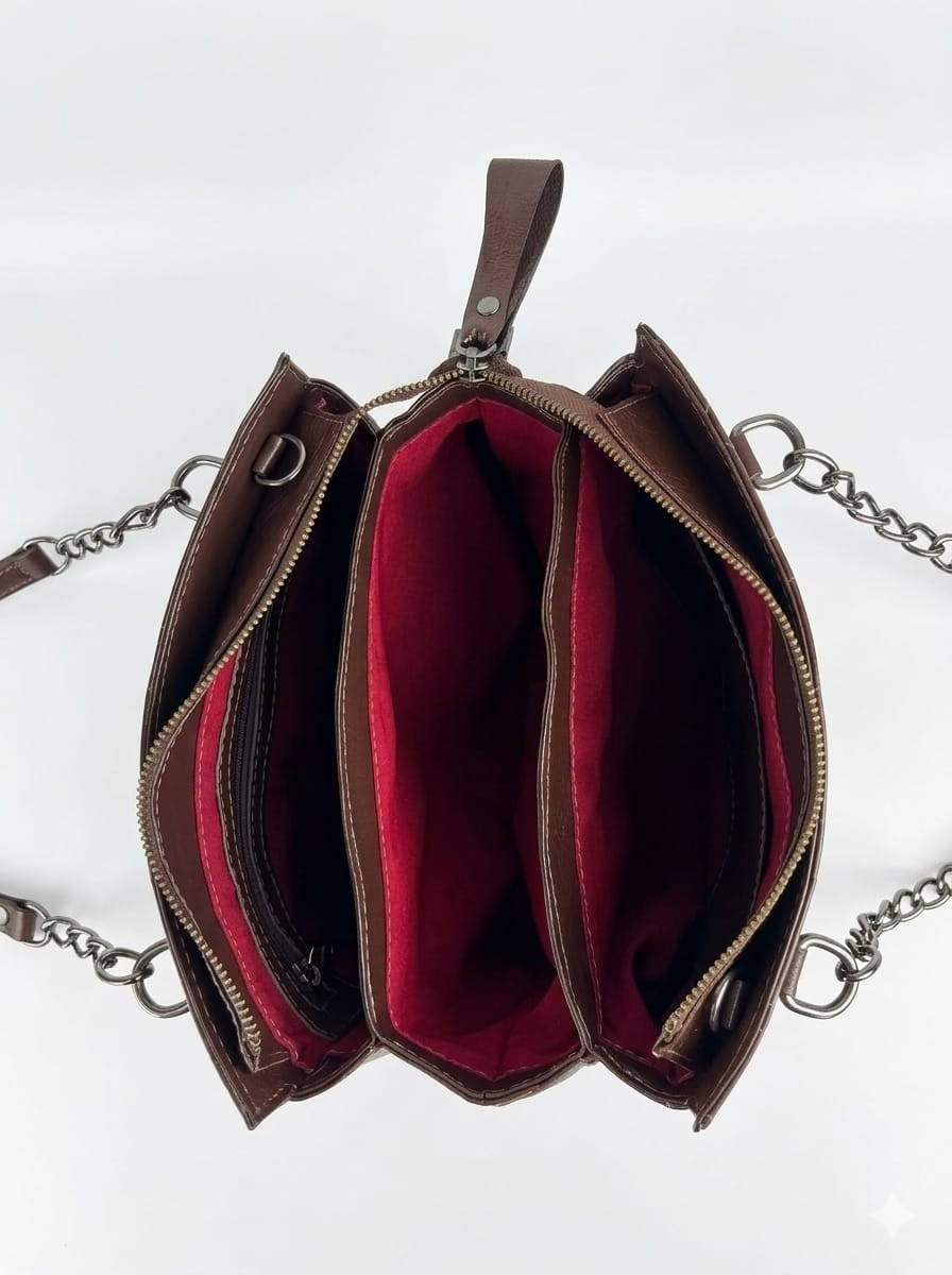 Bolsa Helena em Couro Legítimo - Imagem 3
